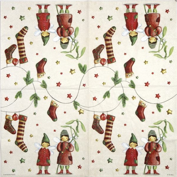 Paper Napkin - Christmas Fairies