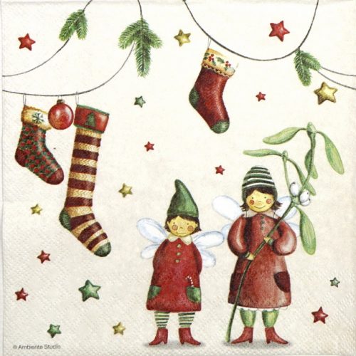 Paper Napkin - Christmas Fairies