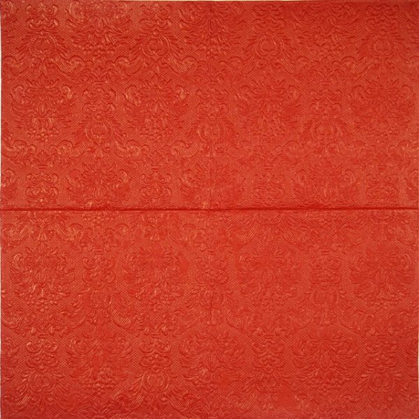 Paper Napkin - Embossed Elegance Red