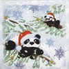 Paper Napkin - Pandas in Snow