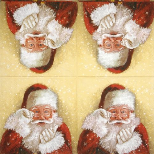 Paper Napkin Santa
