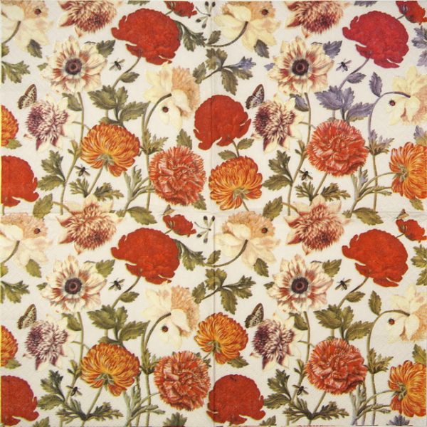 Paper Napkin - Flora Botanica cream - Image 2