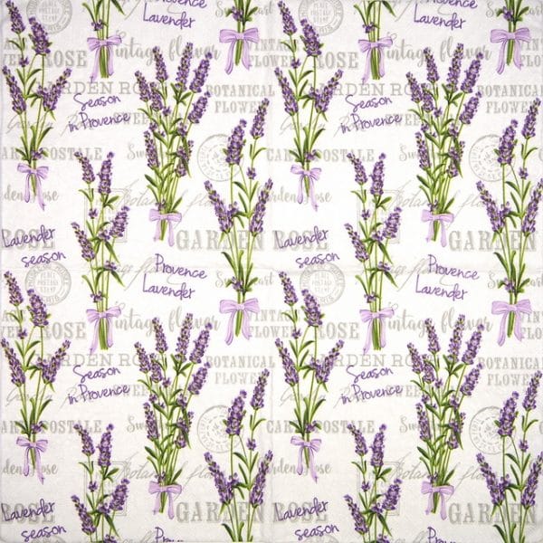 Lunch Napkins (20) - Lavender Season in Provance