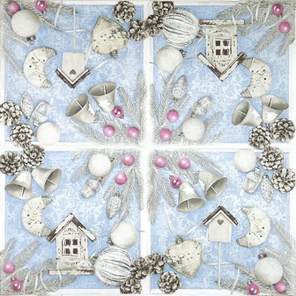 Paper Napkin - Pastel X-Mas Elements - Image 2