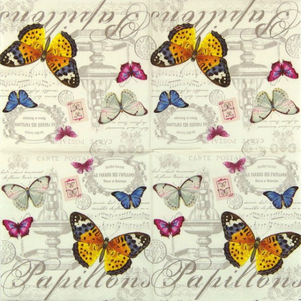 Lunch Napkins (20) - Papillons