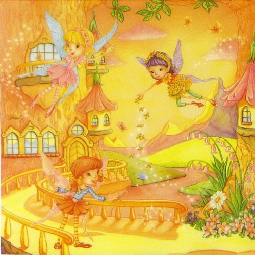 Paper Napkin - Three Fairies