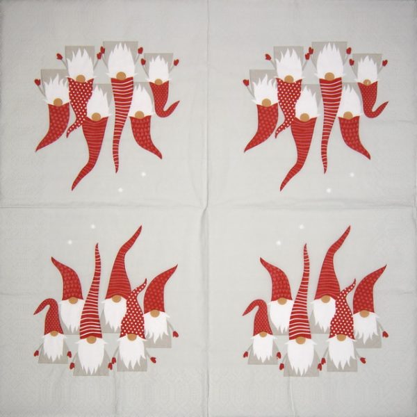 Paper Napkin - Scandic Santas