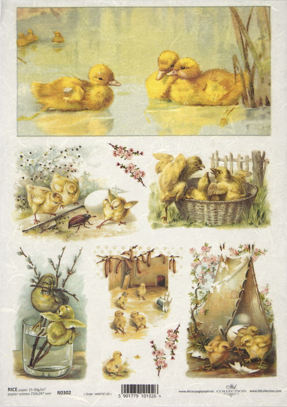 Rice Paper -  Easter Ducklings