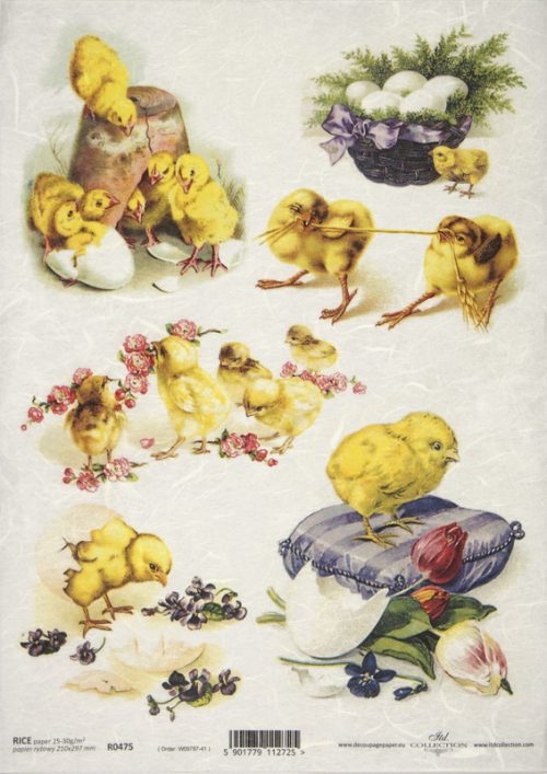 Rice Paper - Chicken and Flowers