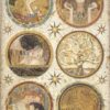 Stamperia A/4 Rice Paper - Klimt rounds - DFSA4640