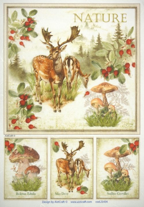 Rice Paper - Autumn Deer