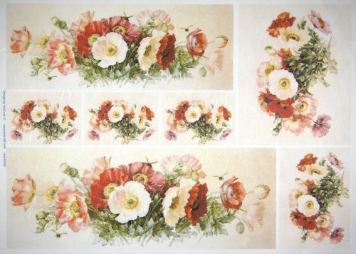 Rice Paper - Meadow bouquet 32x45cm