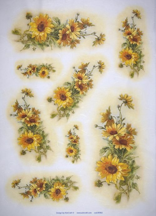 Rice Paper - Sunflowers