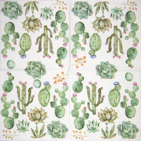 Lunch Napkins (20) - Cactus & Succulents