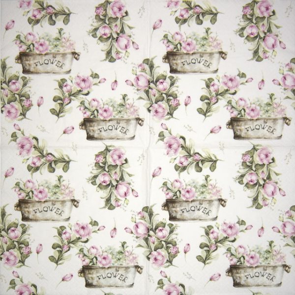 Lunch Napkins (20) - Peony flower boxes