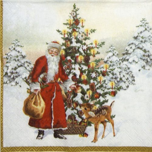 Cocktail Napkins (20) - Annual Christmas Santa