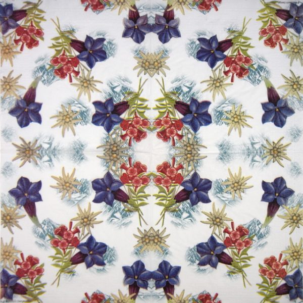 Lunch Napkins (20) - Breitbach Design: Alpine Flowers