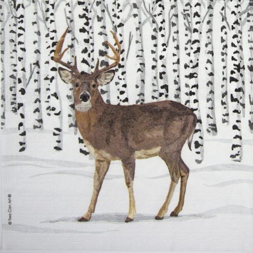 Paper Napkin -  Two Can Art: Wilderness Stag