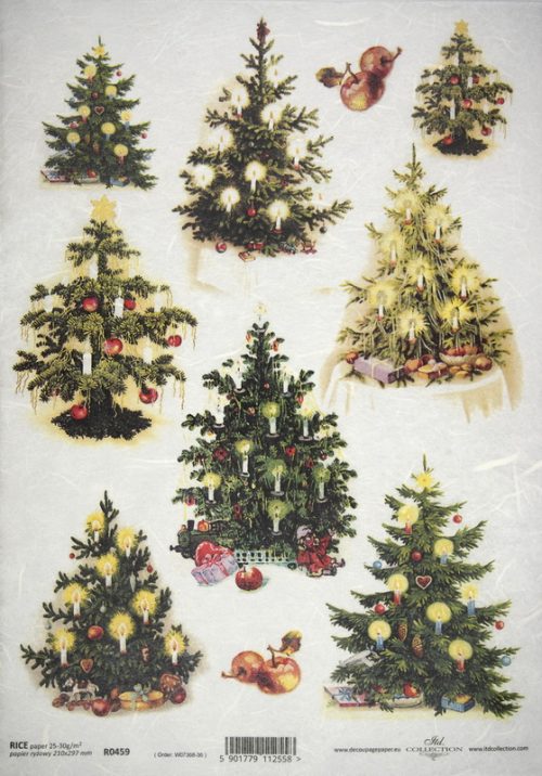 Rice Paper - Christmas Tree Collection