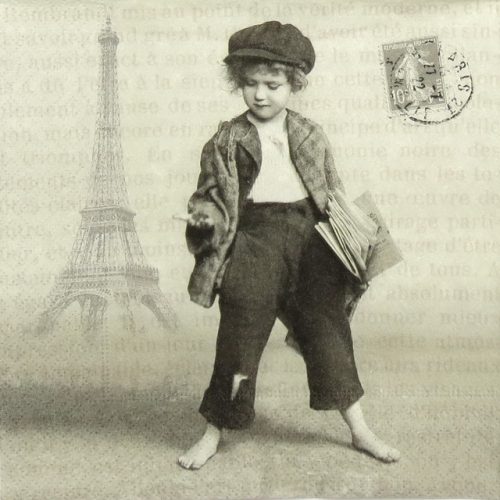 Paper Napkin - Newspaper Boy