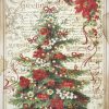 Rice Paper - Christmas Greetings Tree - DFSA4476 - Stamperia