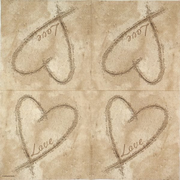 Lunch Napkins (20) - Sandy Love - Image 2