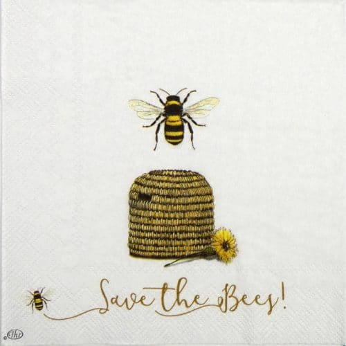 Paper Napkin - Save the Bees!