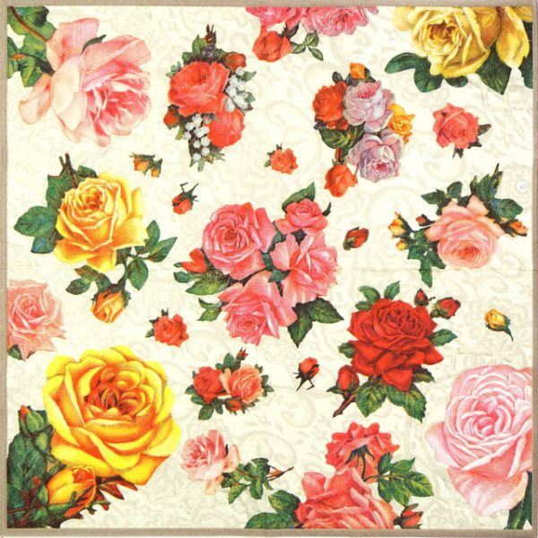 Lunch Napkins (20) - Nostalgic Roses