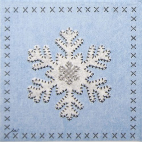 Paper Napkin - Ute Krause: Felt Snowflake