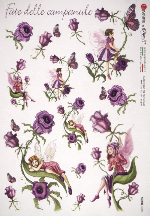 Rice Paper - Fairies Bluebell