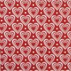 Paper Napkin - Hearts in Hearts red