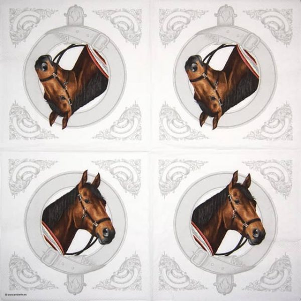 Paper Napkin - Classic Horse - Image 2