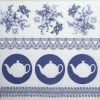 Paper Napkin - Teapots Blue