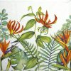 Lunch Napkins (20) - Tropical Floral White