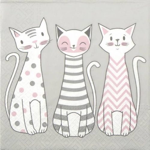 Paper Napkin - Glam Cats