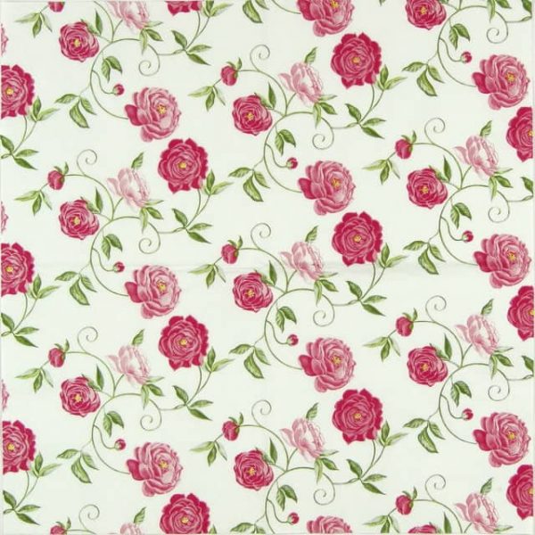 Paper Napkin - Peony Pink