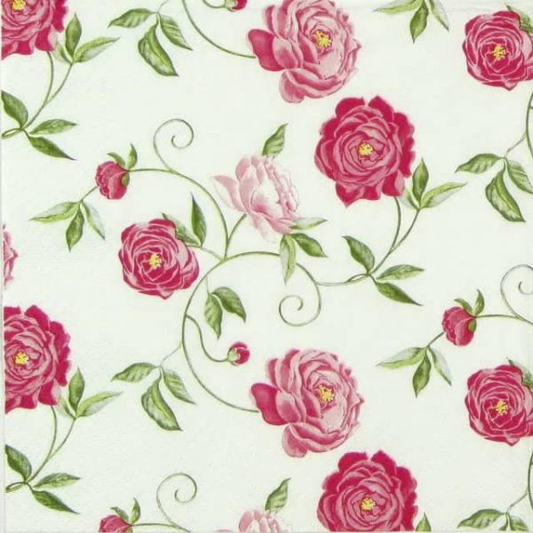 Paper Napkin - Peony Pink