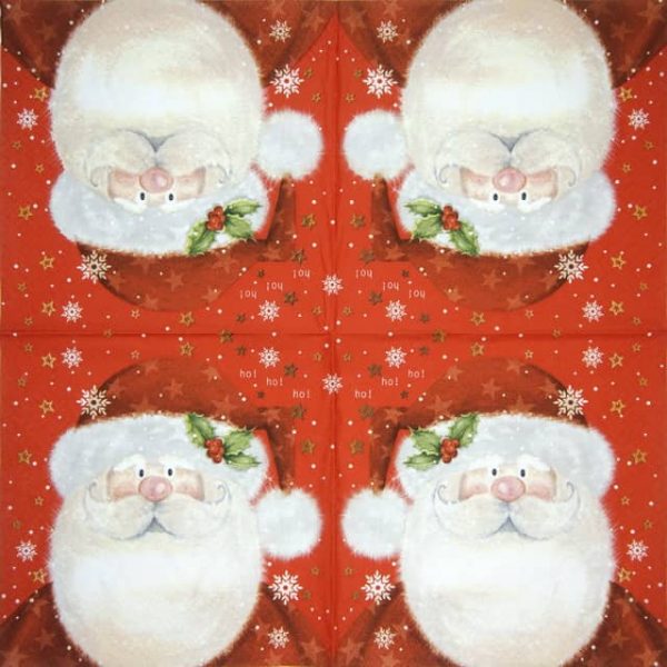 Paper Napkin - Saint Nick red - Image 2