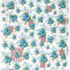 Rice Paper - Blue Flowers