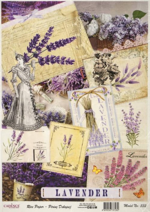 Rice Paper - Romantic Lavenders Mix