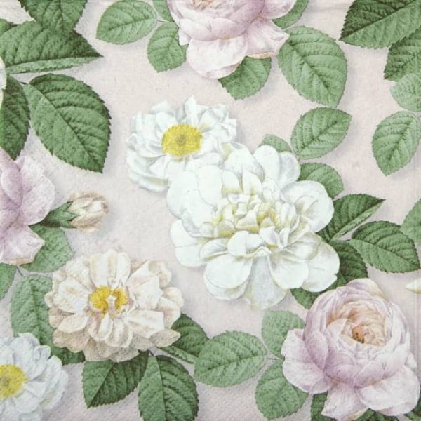 Lunch Napkins (20) - La Rosa rose