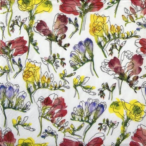 Lunch Napkins (20) - Vibrant Freesia