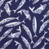 Paper Napkin - Decorative Fish blue