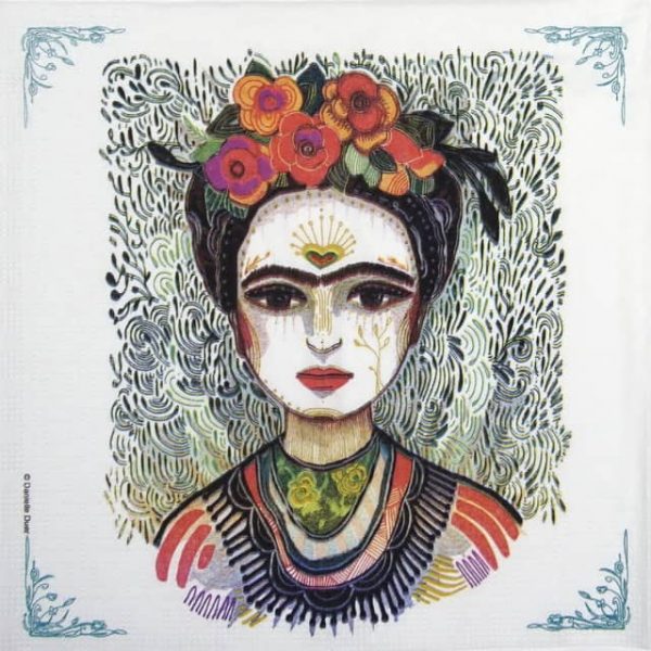 Paper Napkin - Danielle Duer: Frida: Memory the Heart