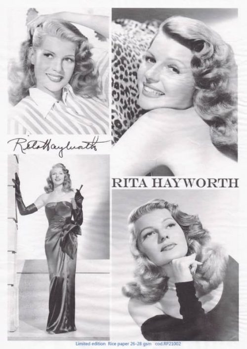 Rice Paper - Rita Hayworth black