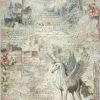 Stamperia A/3 Rice Paper - Unicorn Fantasy