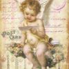 Stamperia A4 Decoupage Rice Paper - Angel on Flower - DFSA4007