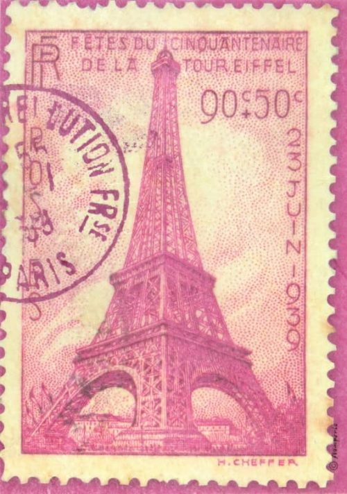 Stamperia A4 Decoupage Rice Paper - Tour Eiffel - DFSA4055 - Napkin Shop