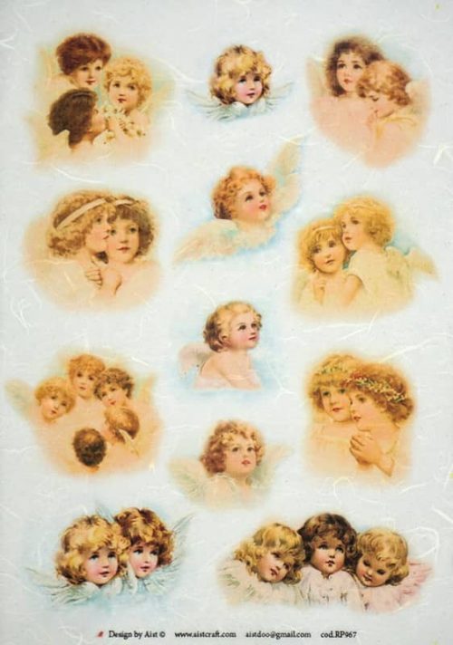Rice Paper - Vintage Small Angels