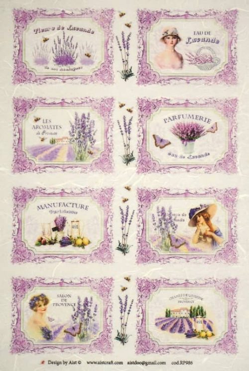 Rice Paper - Lavender Labels